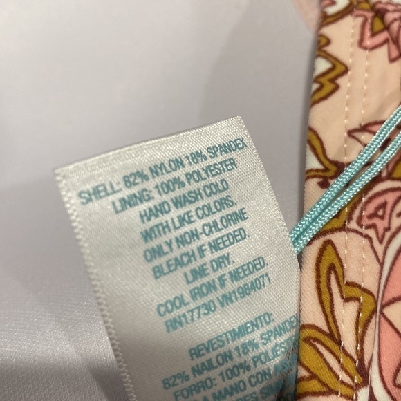 Kona‎ Sol bikini top Pink paisley floral boho NWT - Picture 5 of 6